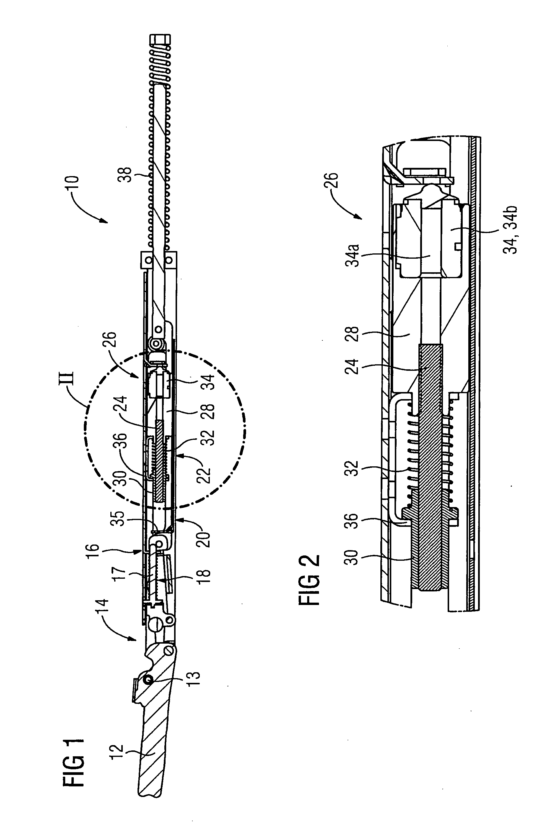 Oven door opening and closing device