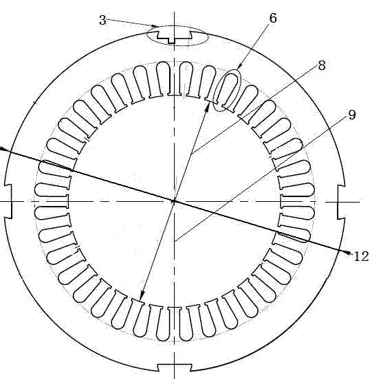 Super-efficient 2200-watt 4-pole three-phase asynchronous motor