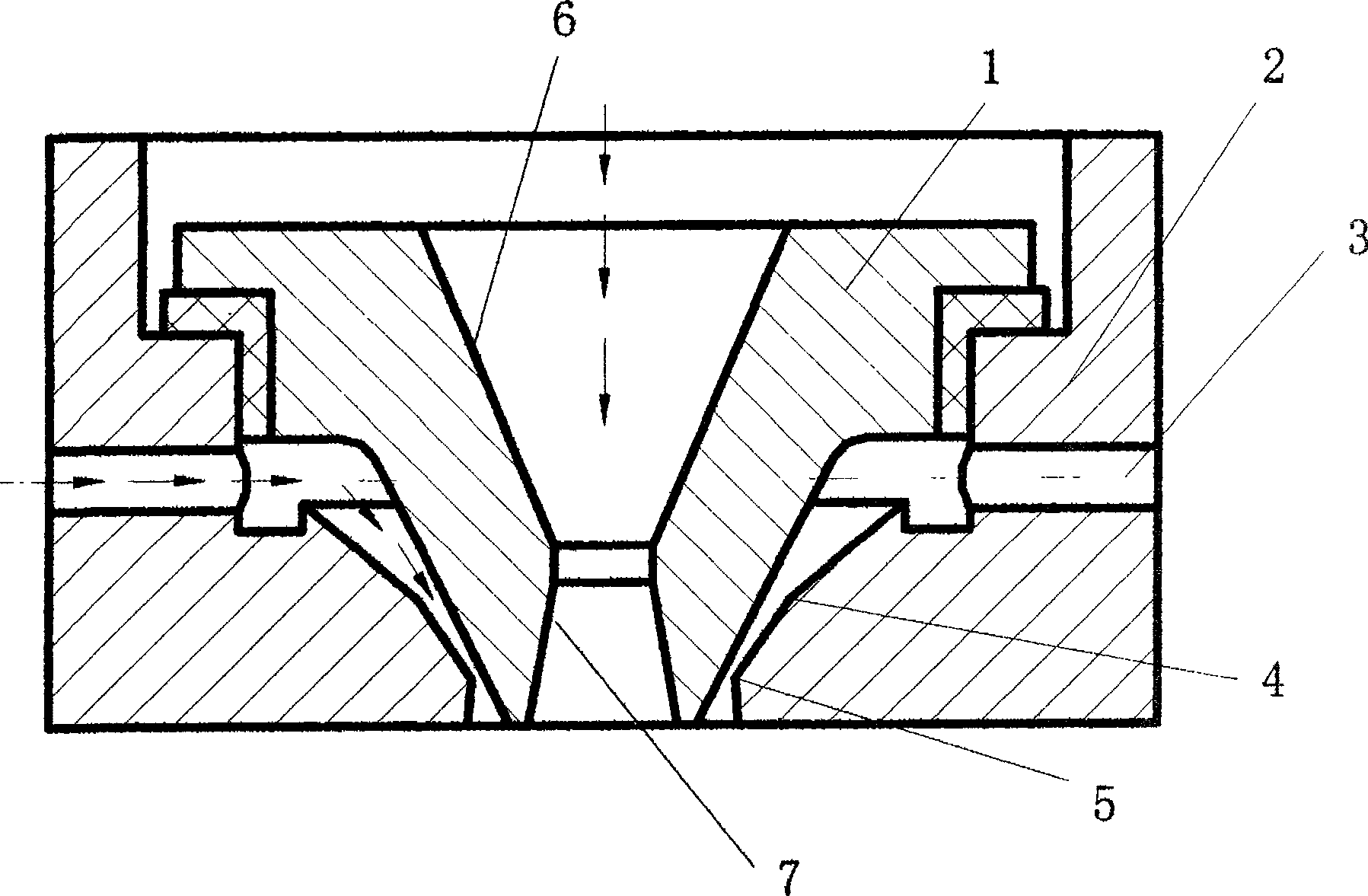 Quadratic accelerating ultrasonic nebulization jet nozzle system for preparing copper powder