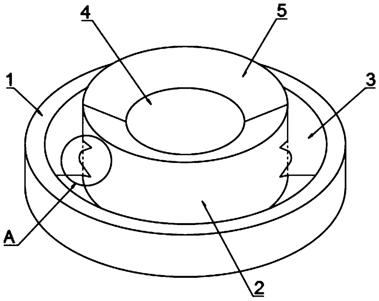 Anti-falling rubber sealing ring