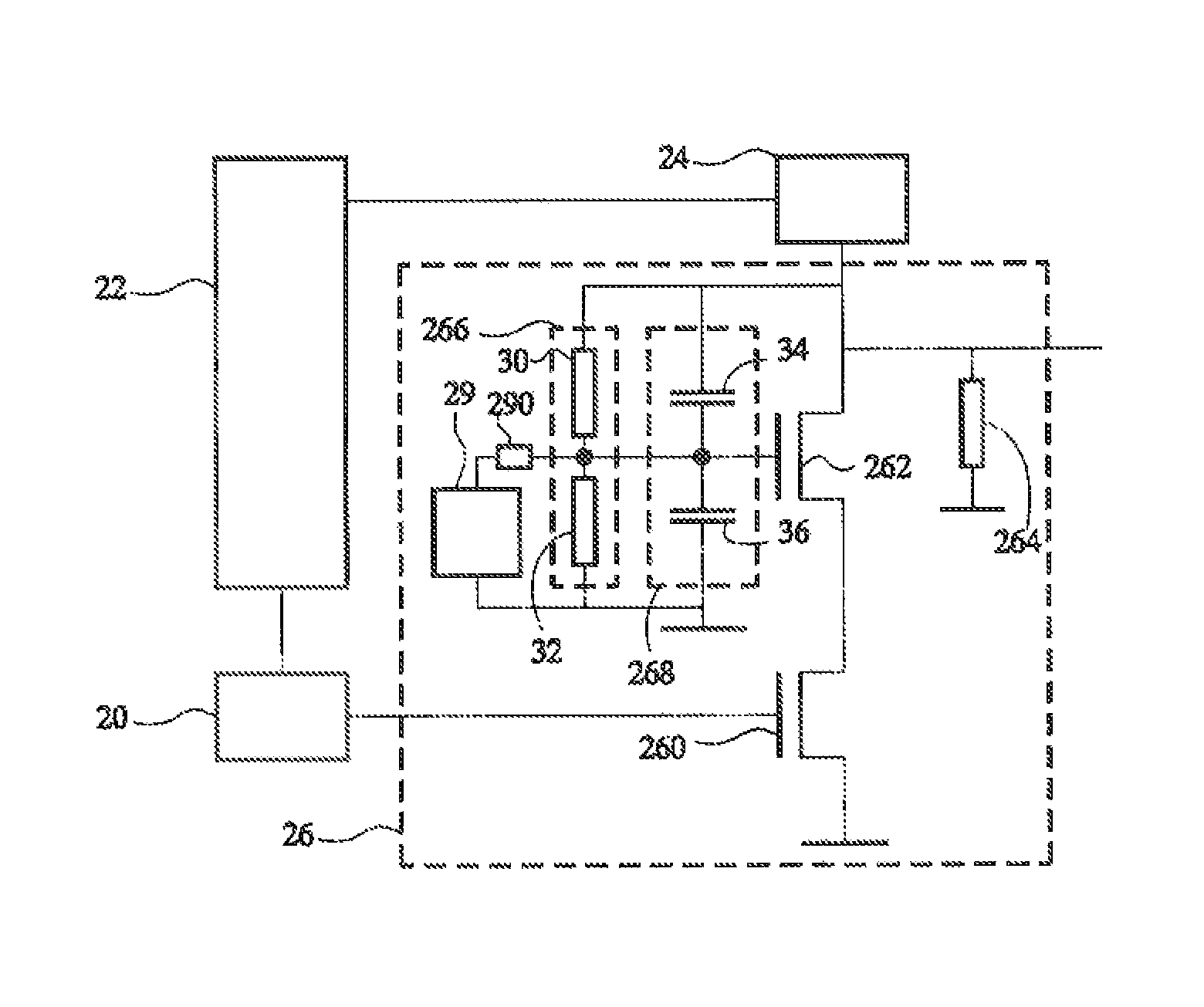 Electronic circuit with cascode amplifier