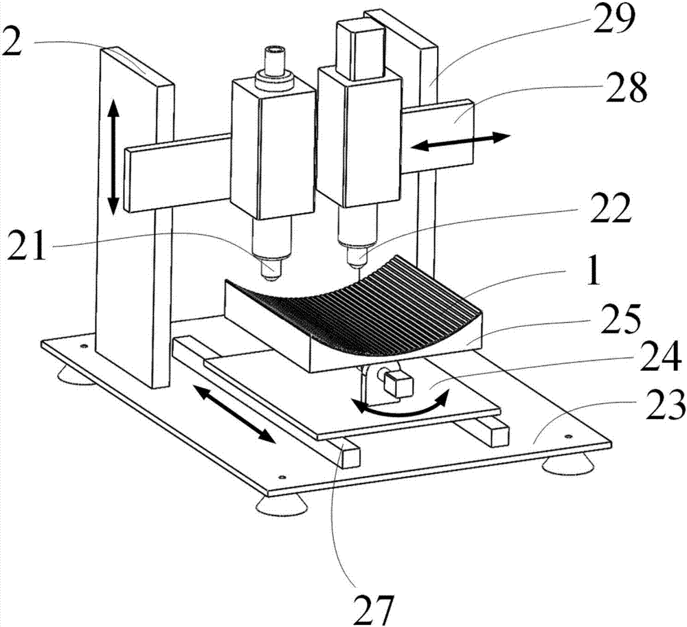 Device and method for 3D printing of size-variable three-dimensional optical gratings