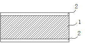 Environment-friendly fiber/non-woven fabric composite board for home decoration and preparation method thereof