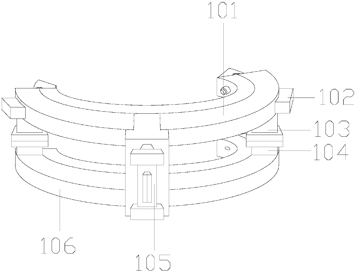 Nested clingy flagpole painting device capable of adjusting climbing pressure