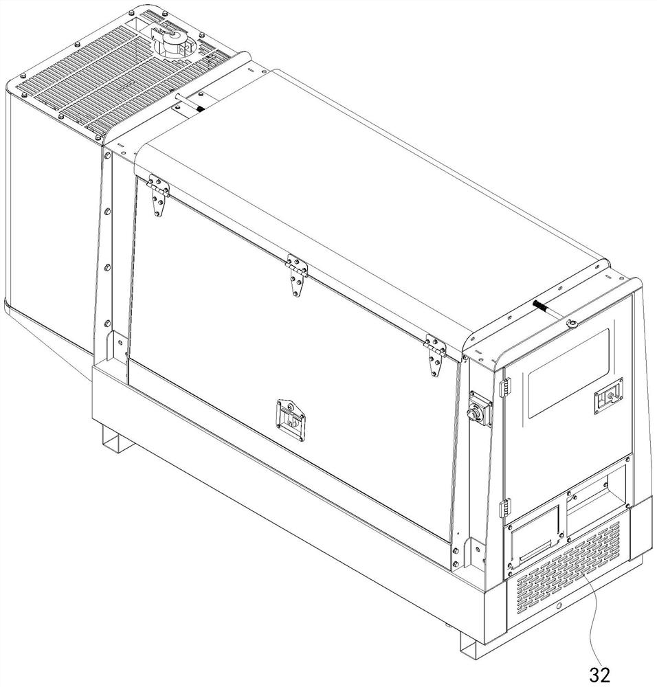 Chassis of diesel generating set and diesel generating set