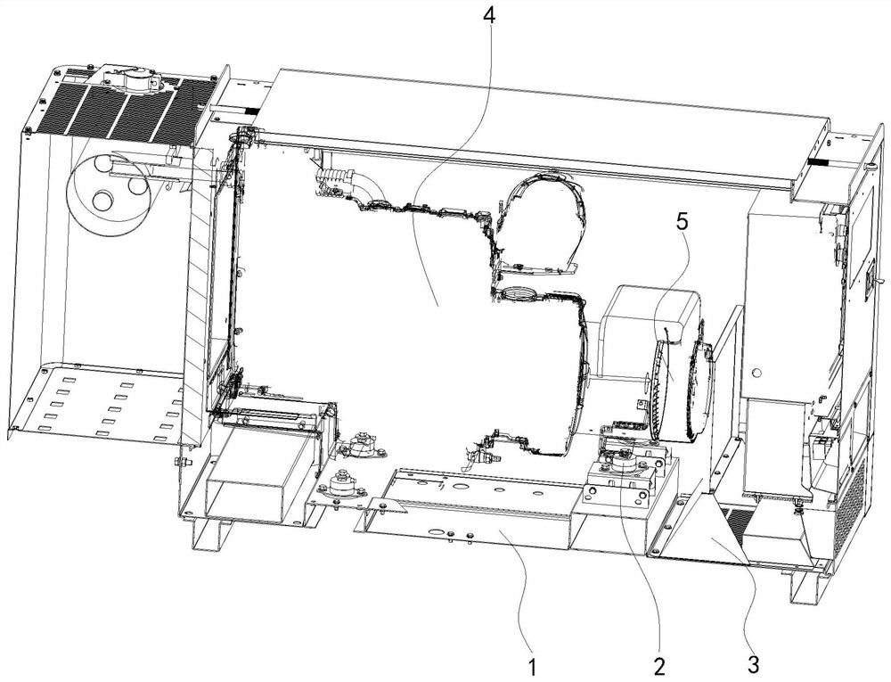 Chassis of diesel generating set and diesel generating set