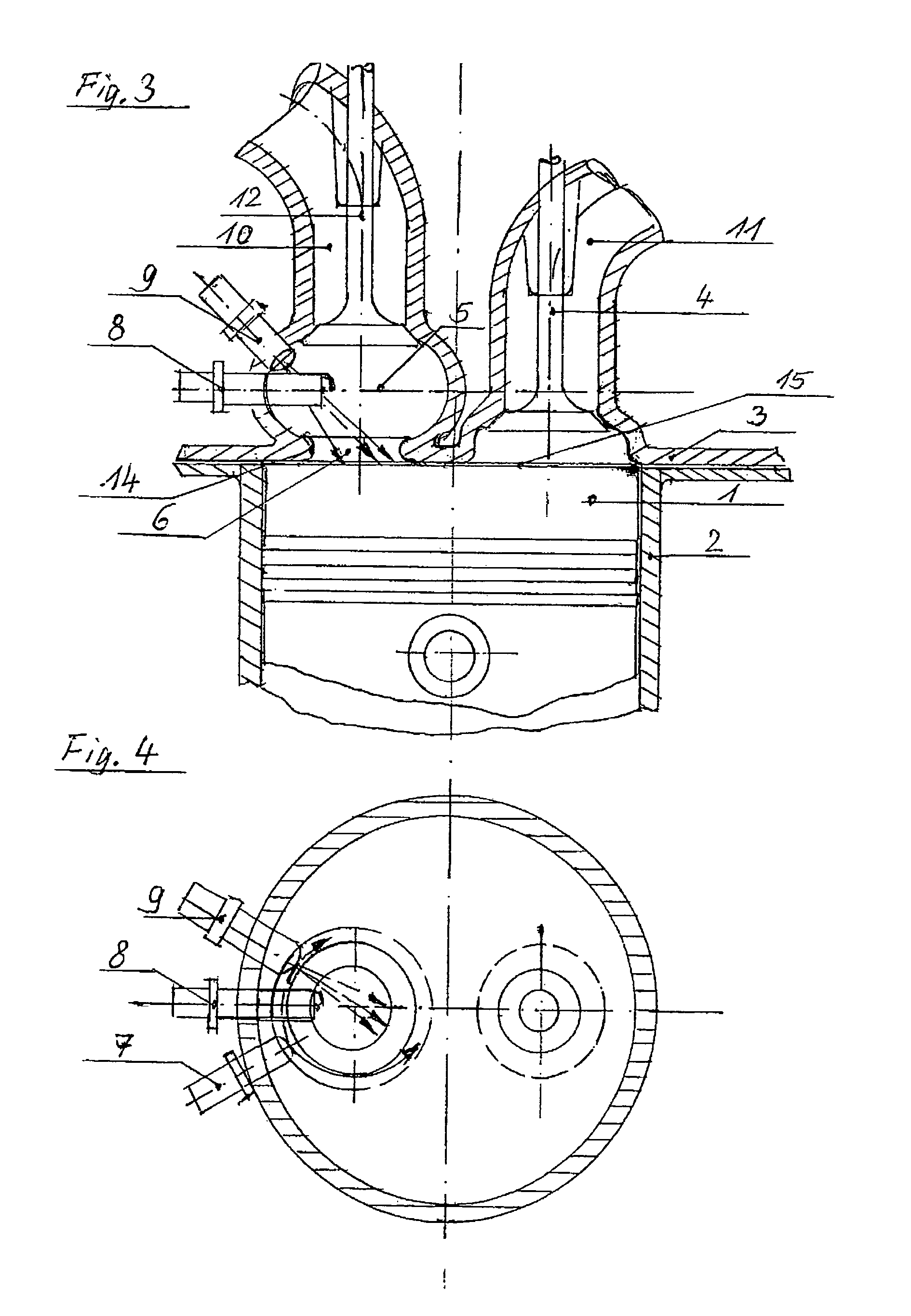 High compression spark-ignition engine with throttle control, externally supplied ignition, and direct fuel injection into a precombustion chamber