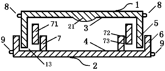 Press-out-type leak-proof visual hand-held grid counting surface sampling culture dish