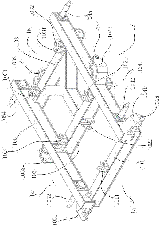 Wheel and caterpillar band switchable mobile chassis