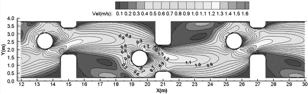 Multi-population target flowing speed construction method of fish way monitoring system