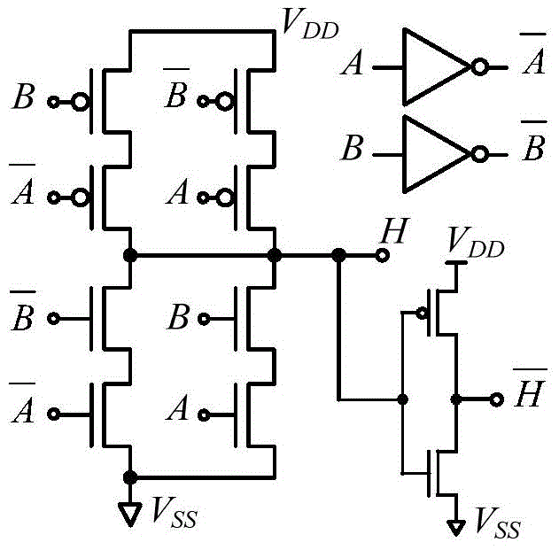 Grid voltage bootstrapping xor/xnor circuit and grid voltage bootstrapping single-bit full adder