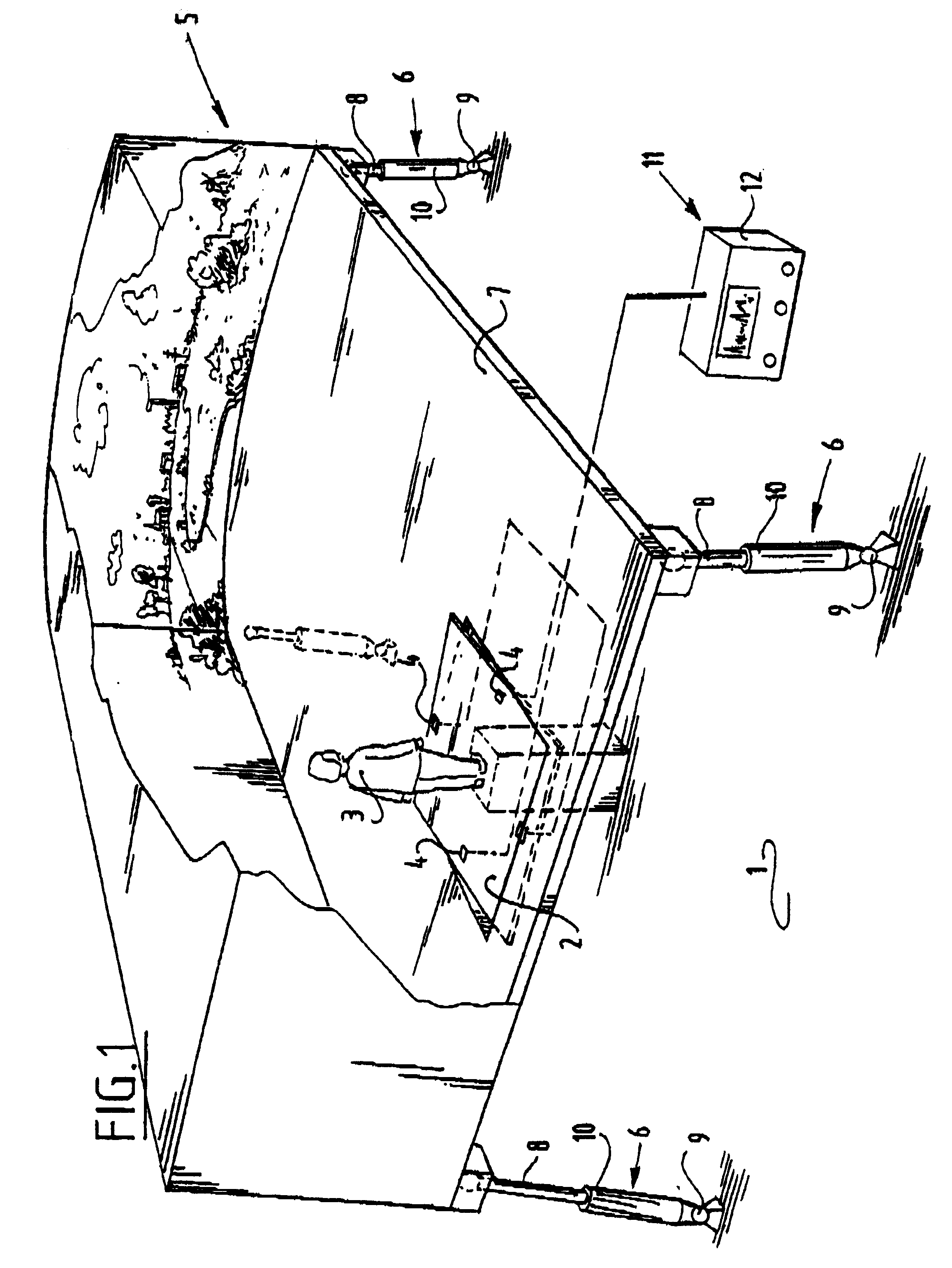 Test apparatus for determining a cervical acceleration injury