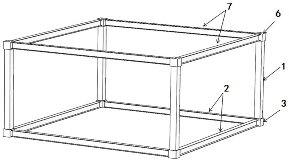 Integrated box house easy to disassemble, self-locking connection nodes