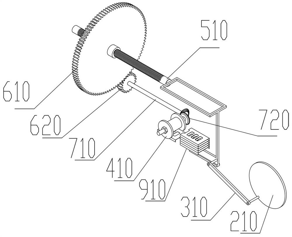 Desktop computer hard disk bracket polishing device