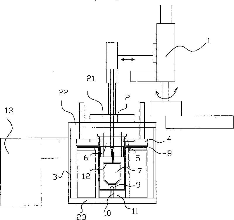 Method for growing large-size high-temperature oxide crystals by using top-seeded temperature gradient method