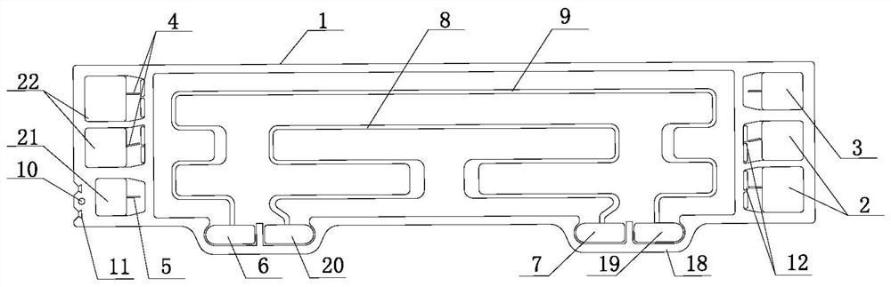 A fuel cell deflector with high power density and high structural strength