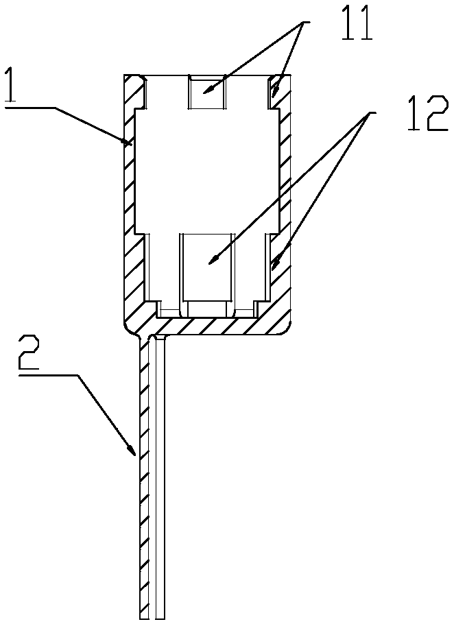 Heating cup device of baking electronic cigarette