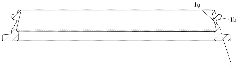 Combined structure of lower support double-runway conical ring and steel wire ring