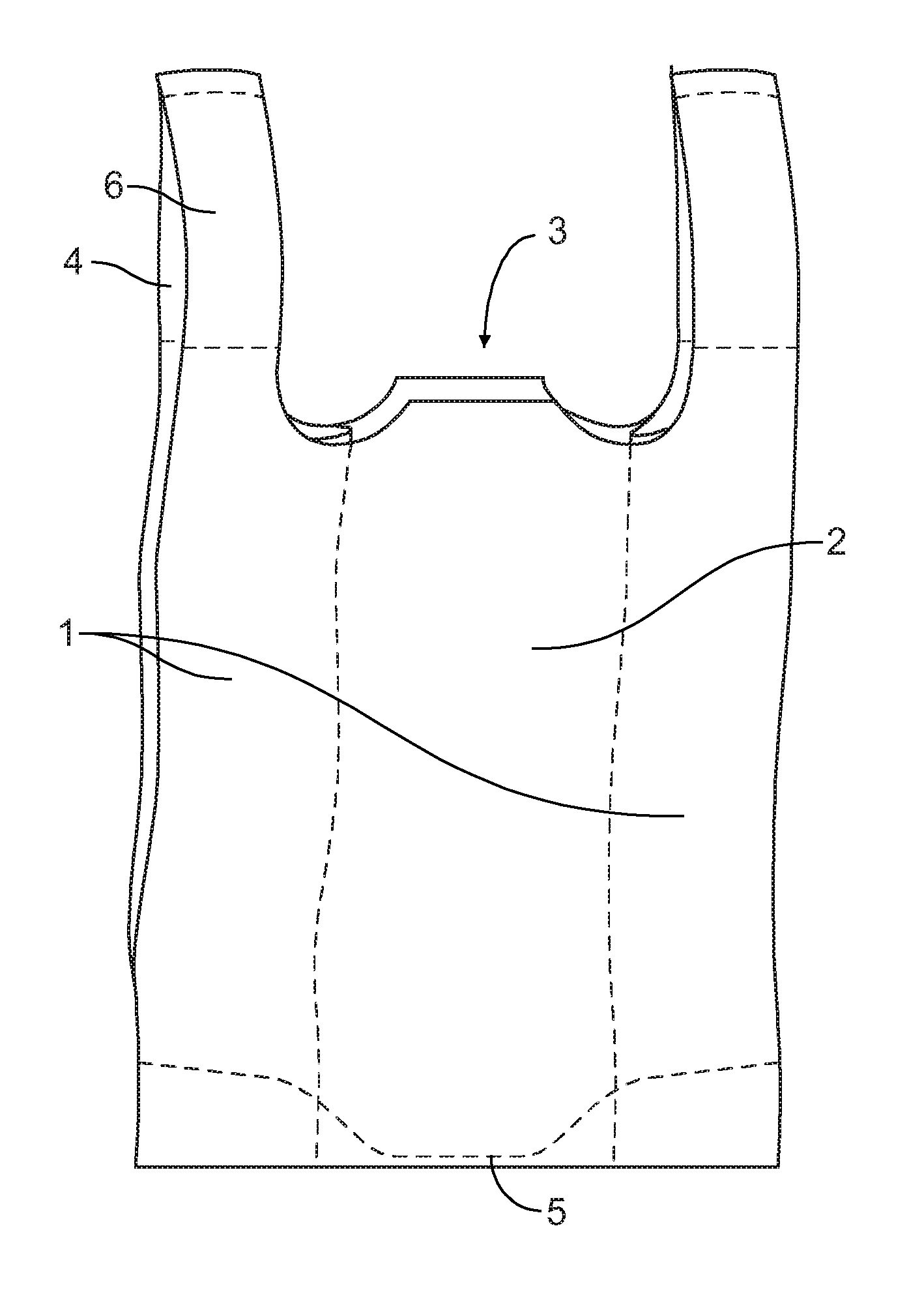 Plastic film bag to increase load bearing capacity