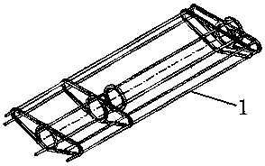 Open type filter screen of continuous casting secondary cooling water zero section