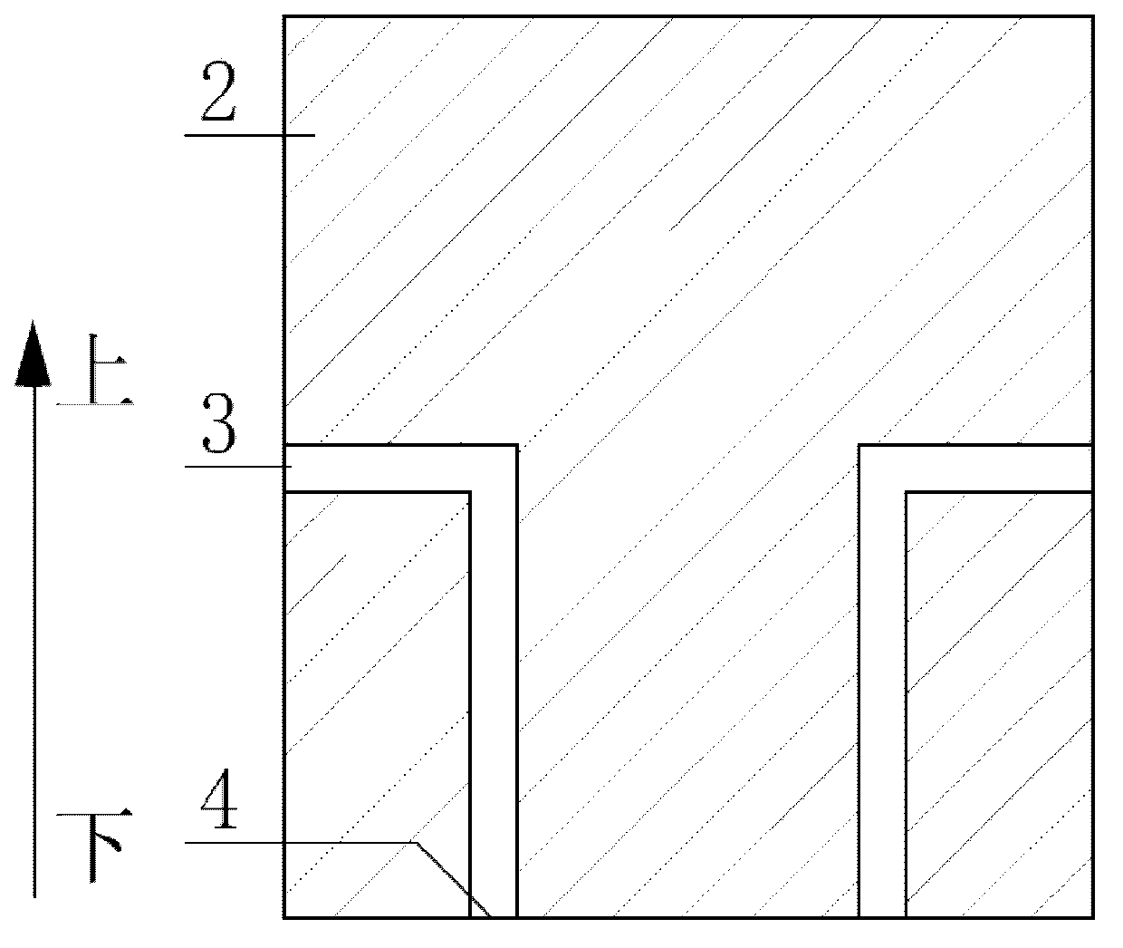 Solid two-dimensional wind speed and direction measuring instrument and measuring method thereof