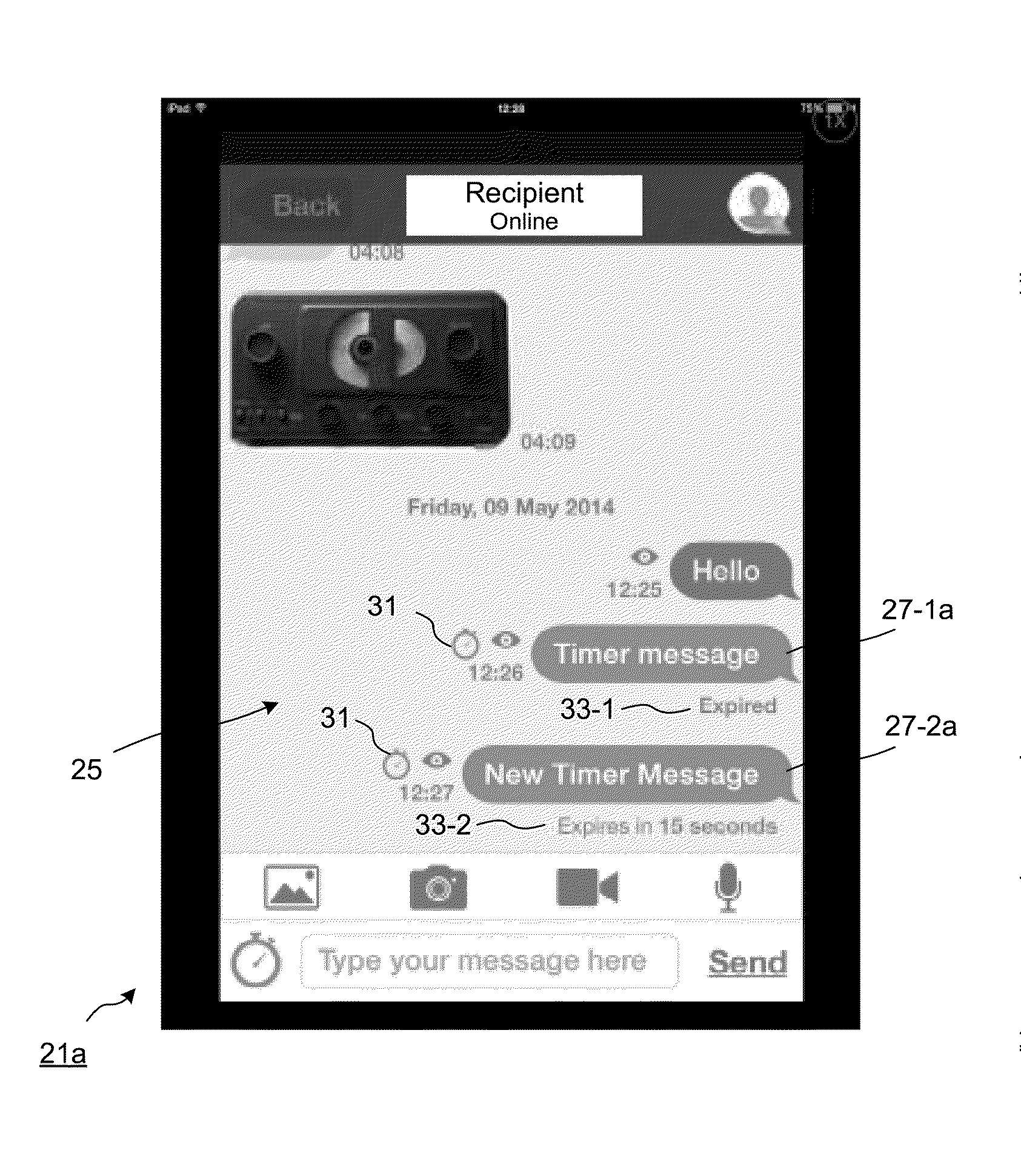 Method and Apparatus for Time Limited Messages in Packet Communications