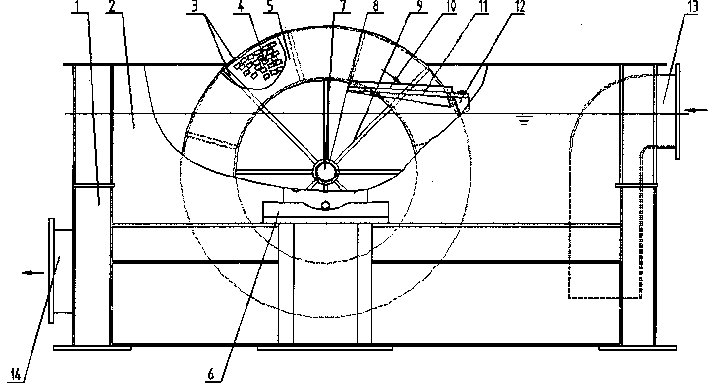 Rare earth magnetic circular apparatus for separated purification of waste-water