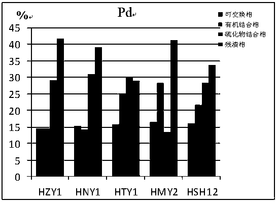 Phase analysis method of pt, pd, au in black rock type platinum group minerals