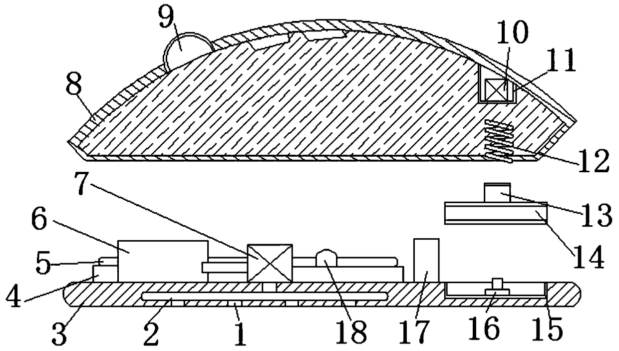 Mouse with retractable mouse cable for computer technology development