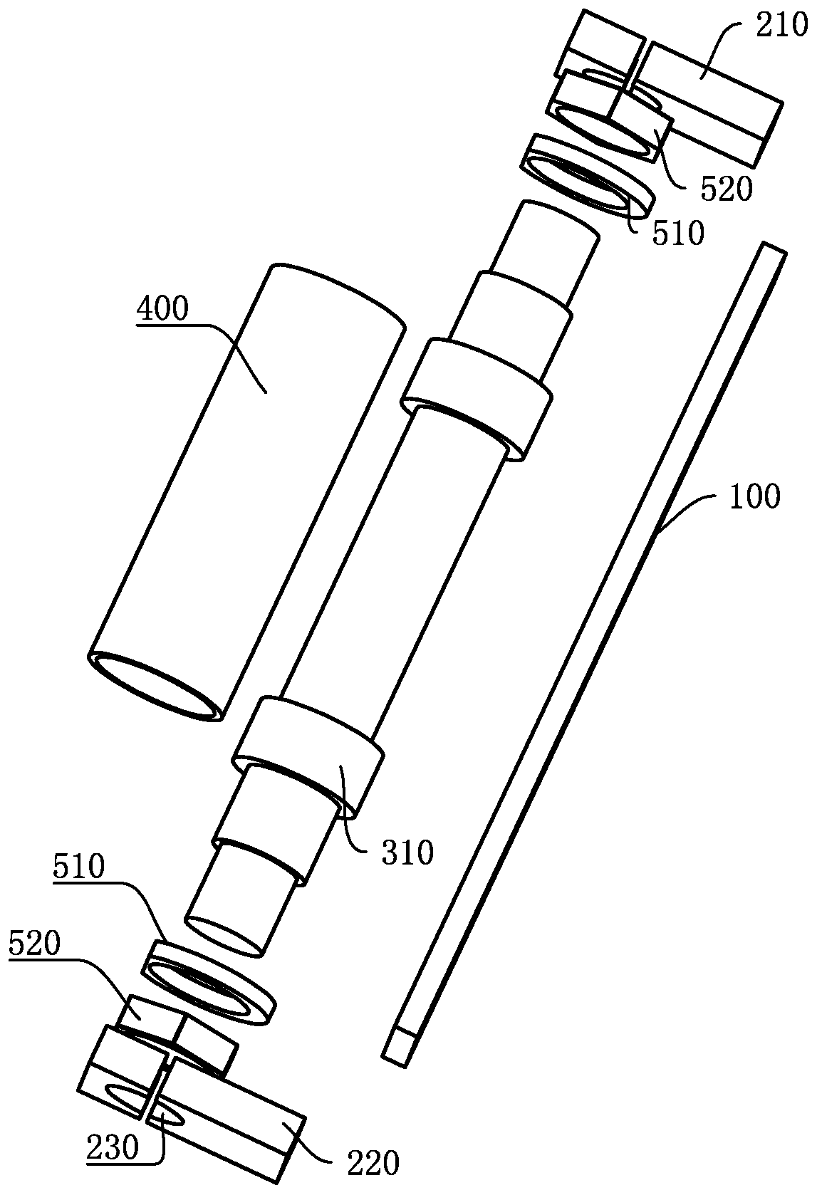 Heat exchange tube fixing device