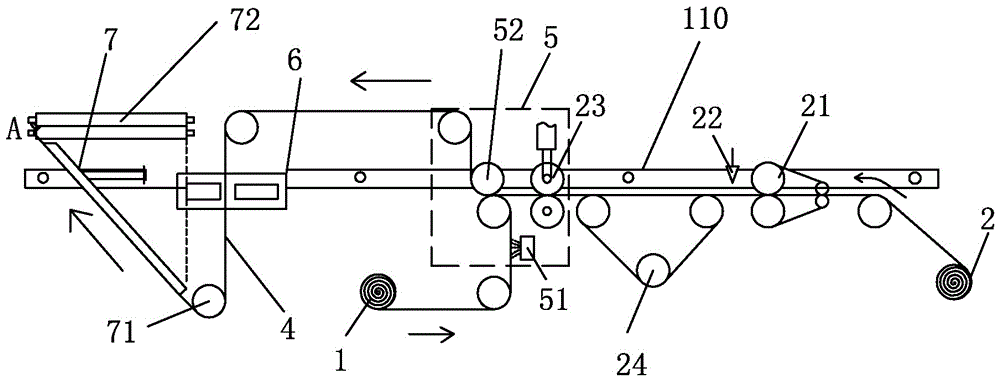 Non-woven fabric clothes production line