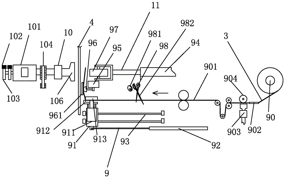 Non-woven fabric clothes production line