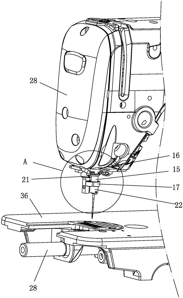 Oil-proof device for sewing machine needle bar