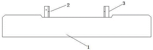 Composite cement track slab ground roll bracket