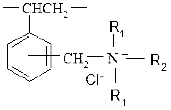 Selective strong-base anion exchange resin and preparation method thereof