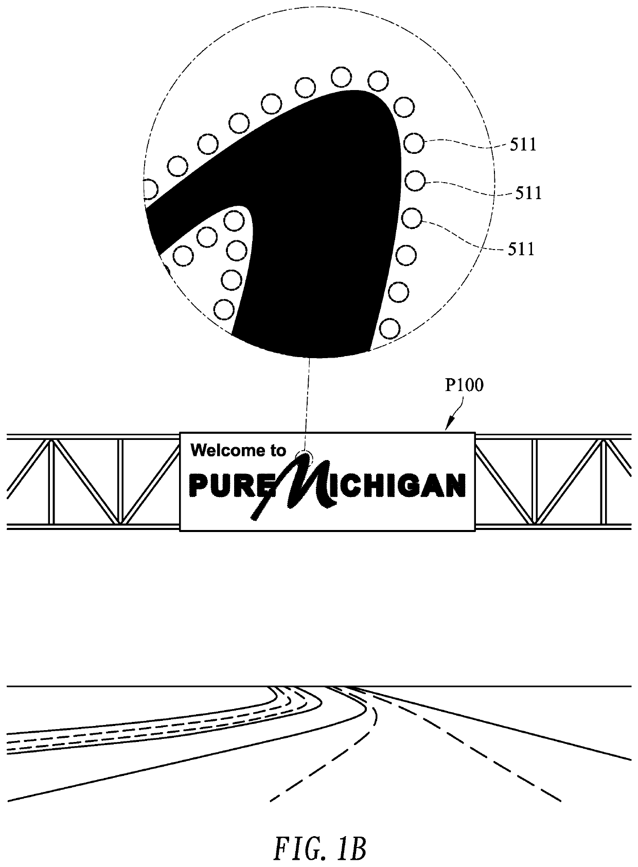 Information dislay board with improved display performance by light-extending light source