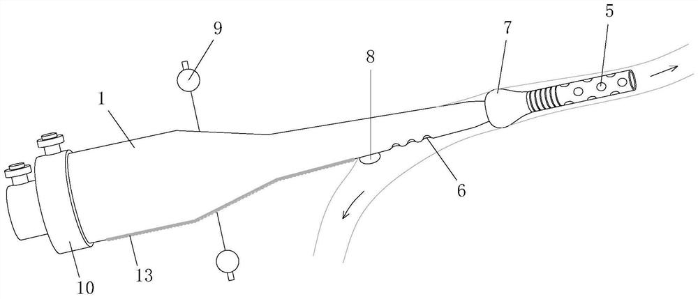 VA-ECMO femoral artery cannula for providing lower limb blood perfusion and catheter indwelling method