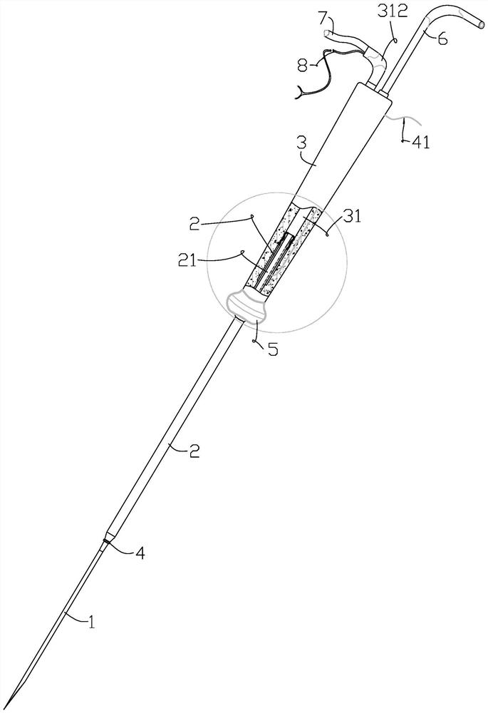 Puncture ovum taking device capable of conveniently detecting follicle form