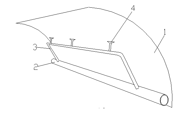 Firefighting spray apparatus for protecting air-supported structure bottom film