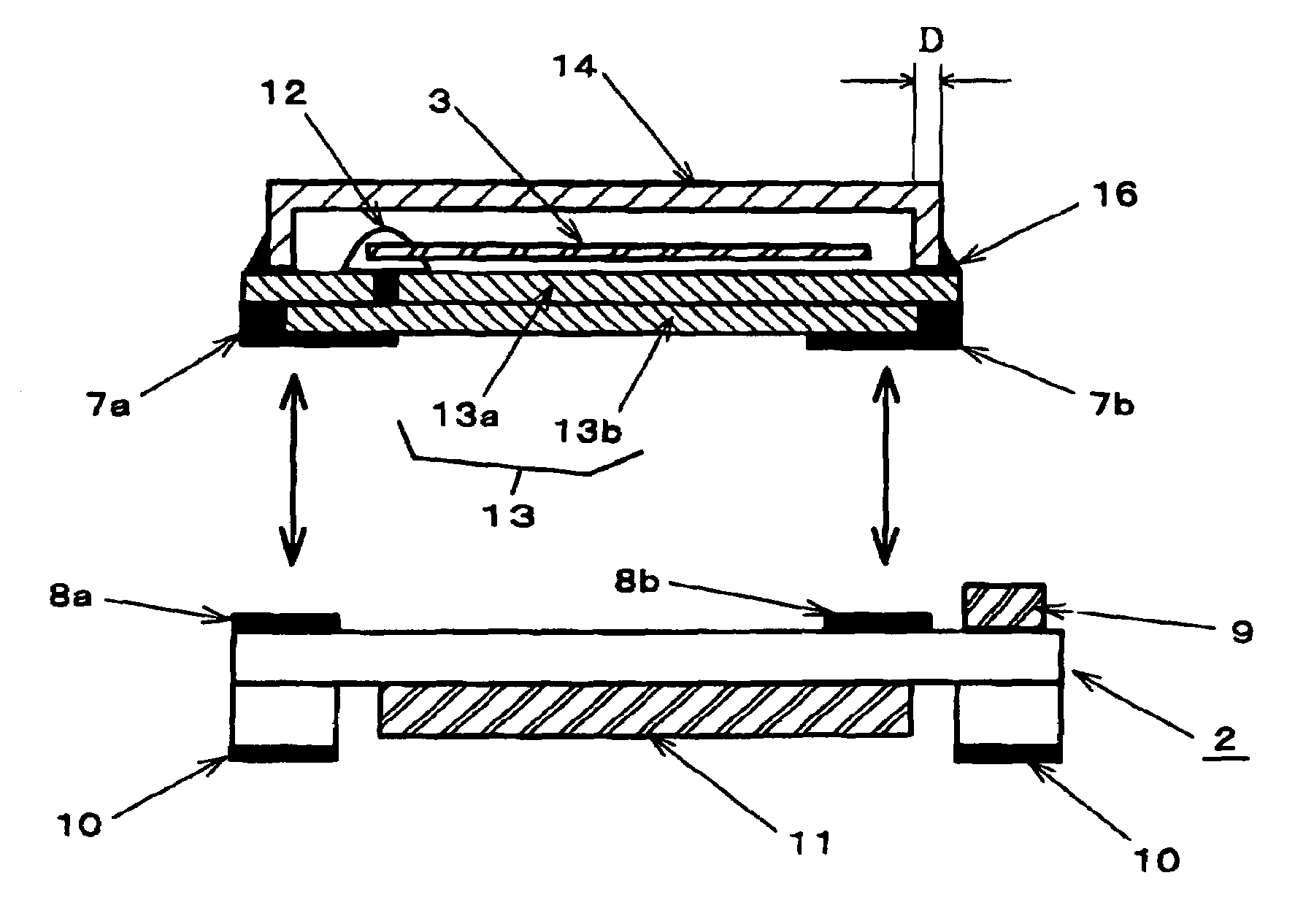 Surface-mount crystal oscillator