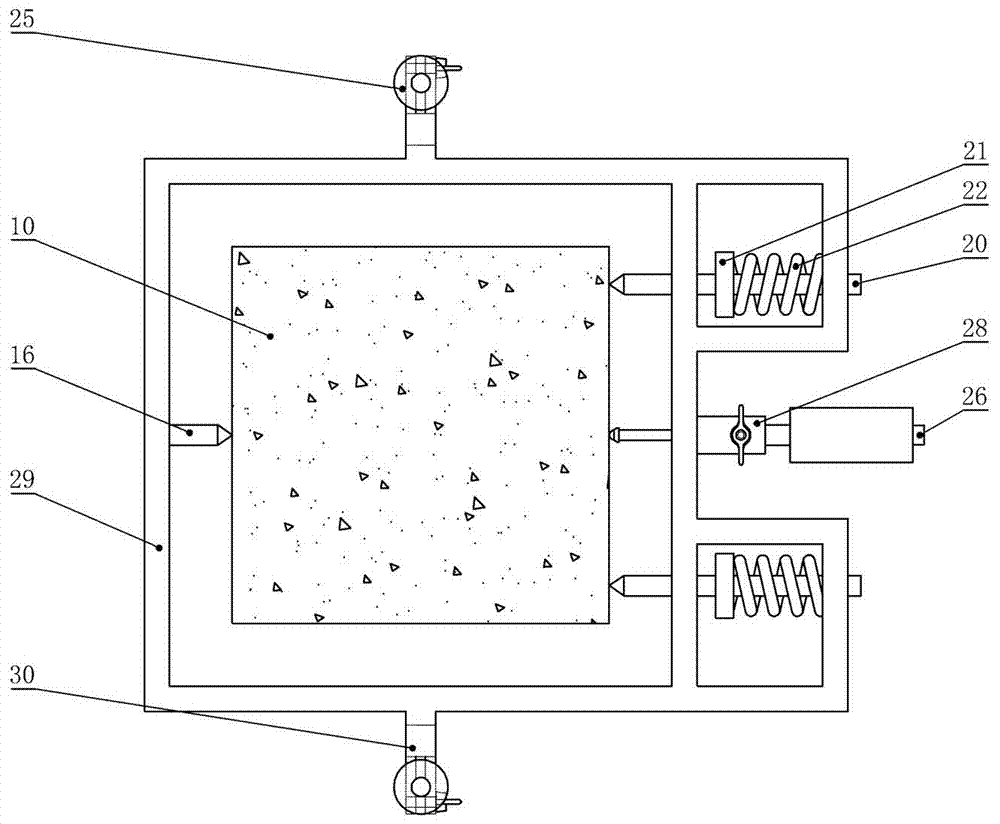 Concrete compressive failure stress-strain full curve test device