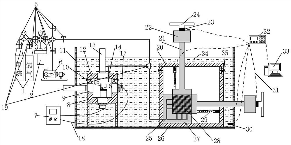 A device and method for measuring the inward expansion and deformation rate of three-dimensional coal matrix