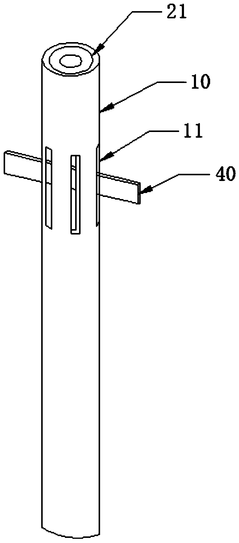 Fabricated slotting tube pipe for soft soil foundation treatment