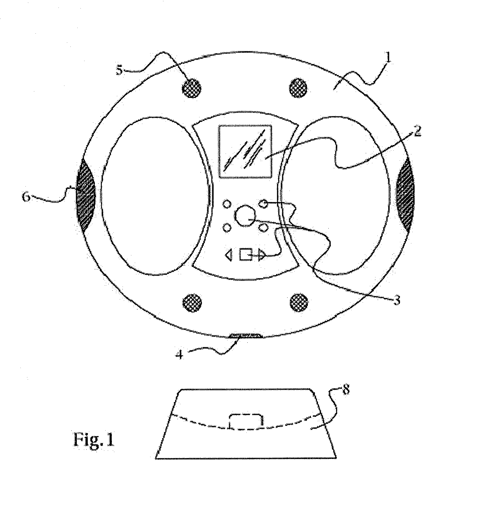 Exercise device integrally incorporating digital capabilities for music, light, video and still imagery, heart rate measurement and caloric consumption