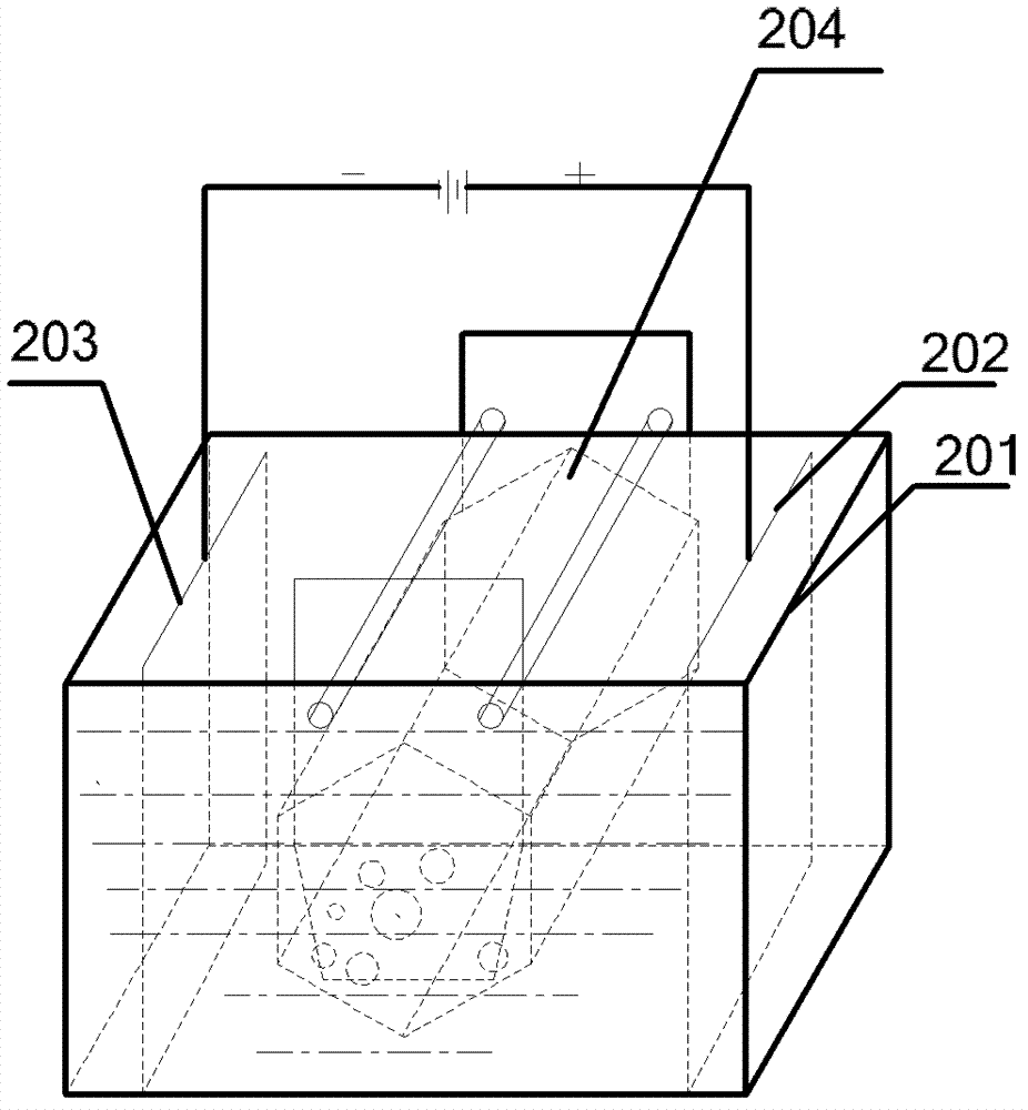 Electric flocculation device