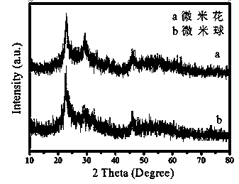 Method for controllably synthesizing niobium pentoxide microspheres and microflowers without template solvent heat