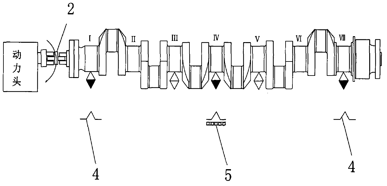 Machining method for grinding main journal of crankshaft in floating mode