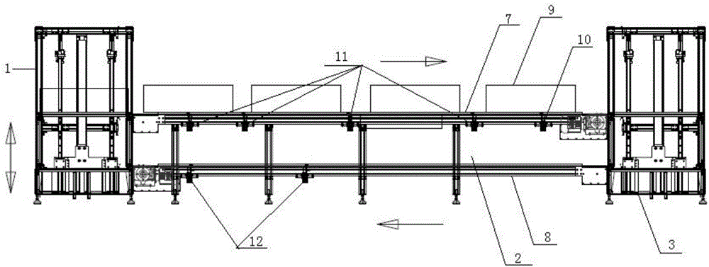 Circular material conveying system of robot welding device