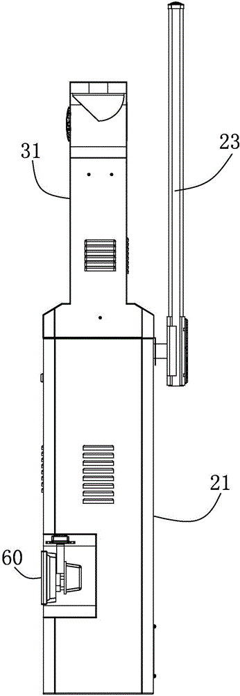 Parking-place and highway-inlet-and-outlet management device integrated with multiple functions