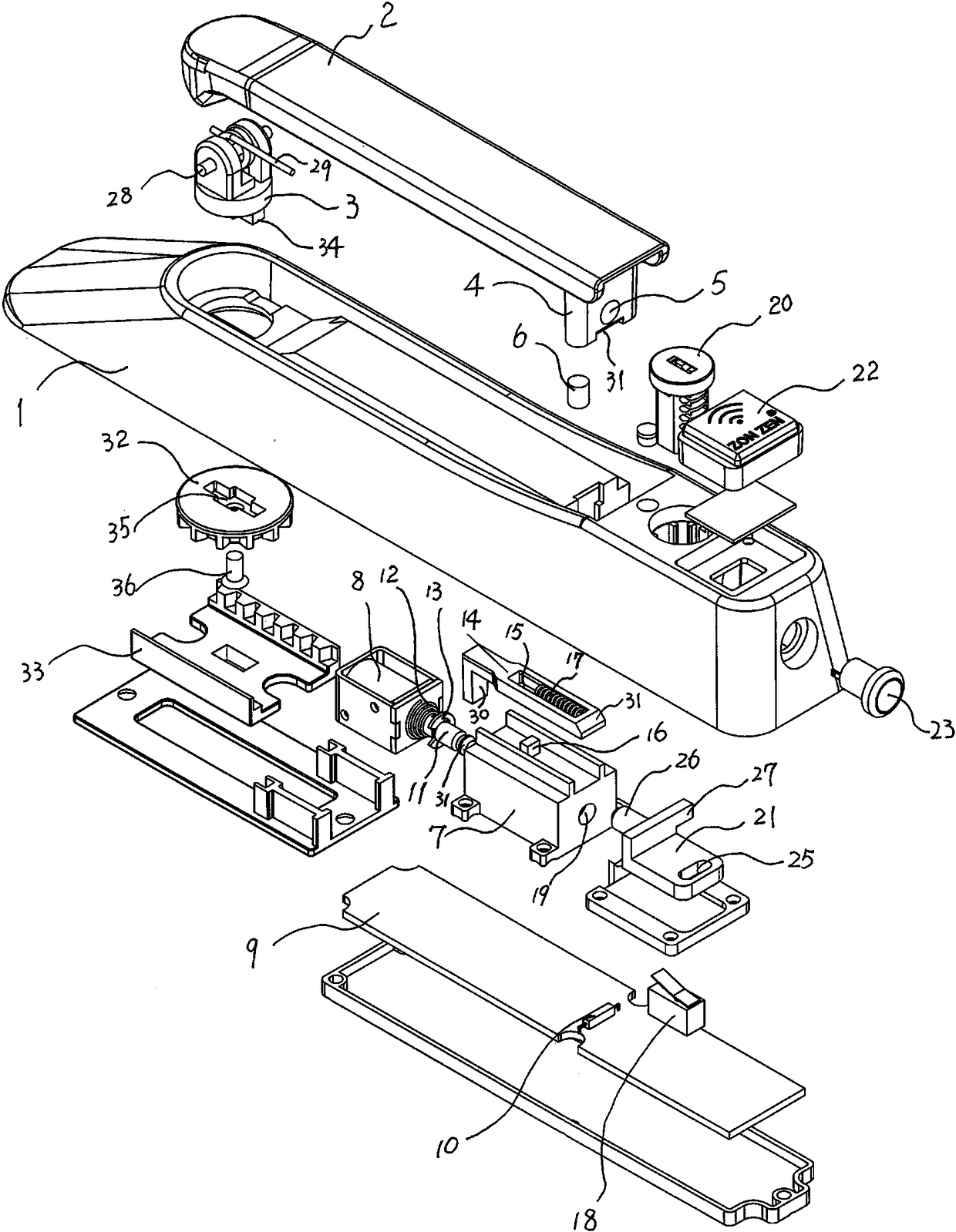 Improved structure of door lock of electrical cabinet